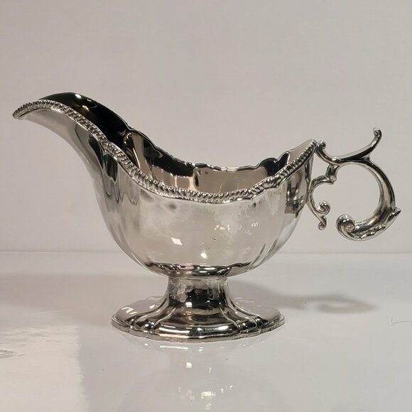 Vintage Silver Plated Grave Sauce Boat - Picture 1 of 10
